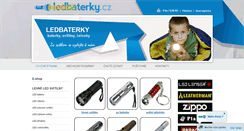 Desktop Screenshot of ledbaterky.cz